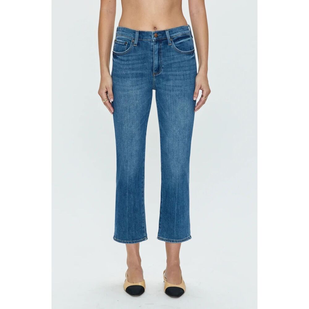 Pistola Denim Monroe Crop High Rise Cig in Amaya Wash Size 27
